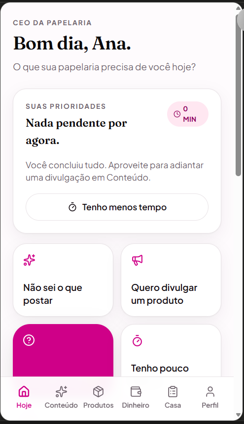 Capa: CEO da Papelaria
